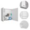 White Medicine Cabinet with 4 Shelves | Elegance & Functionality